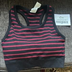 ZYIA Black and Red Sports Bra Intimates & Sleepwear